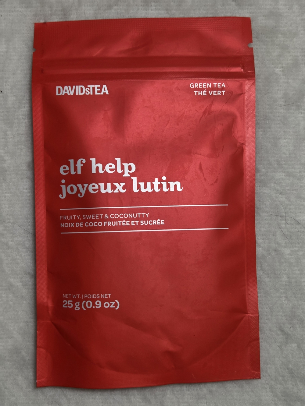 DAVIDsTEA Elf Help Green Tea 25g SEALED